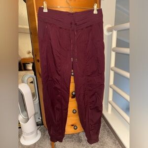 Lululemon Athletica Burgundy Dance Studio Joggers